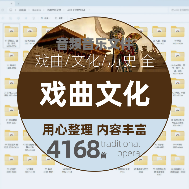 戏曲文化大全4168首/曲