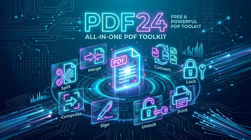 告别弹窗收费！全能免费 PDF 工具箱 PDF24 深度评测与实操指南